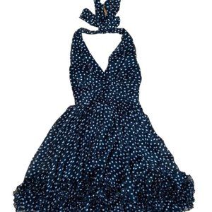 Forever 21 Polka-Dot Halter Dress